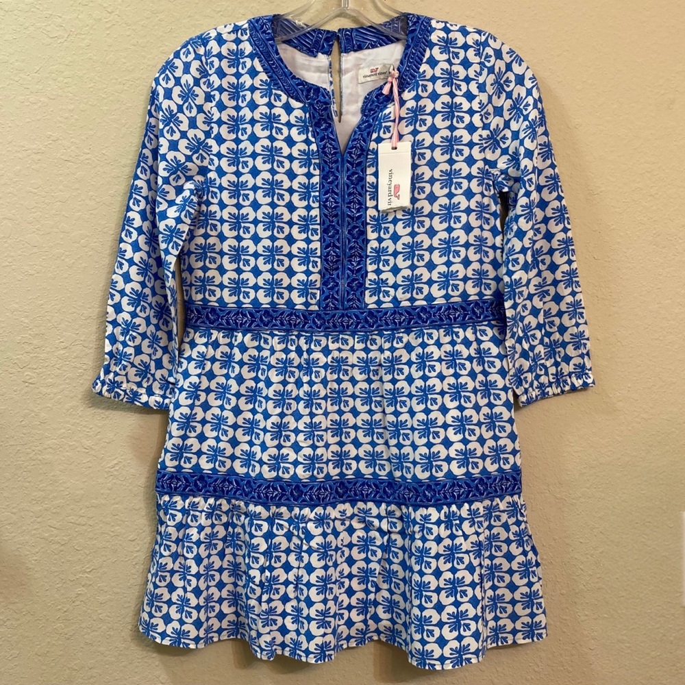 Vineyard Vines Dress Hydrangea Floral Dress Bohemian Girl’s Medium